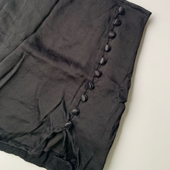 ZARA Satin Effect Mini Skirt with buttons on side | NEVER WORN - Picture 2 of 6